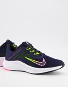 Nike Running Quest 3 Sneakers In Blue-blues