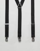 Peter Werth Suspenders In Black Jacquard - Black