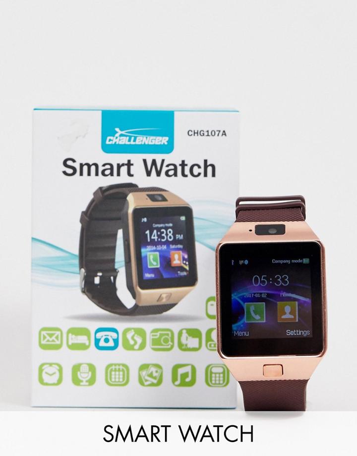 Challenger Ladies Smart Watch In Rose Gold-pink
