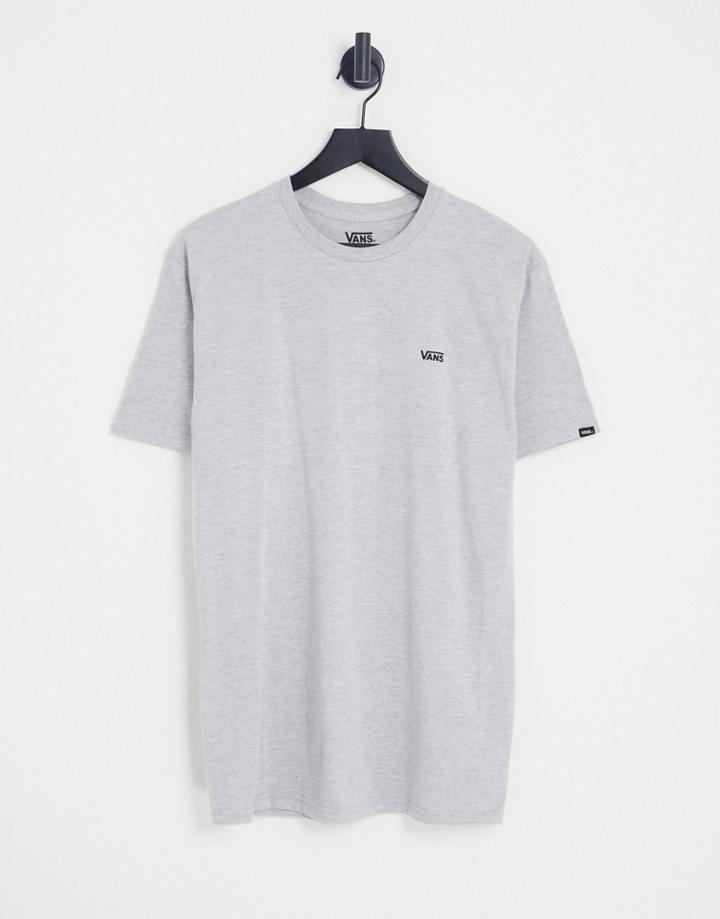 Vans Left Chest Logo T-shirt In Gray