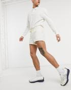 Asos Design Skinny Chino Shorter Shorts In Off White