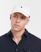 Polo Ralph Lauren Logo Baseball Cap In White