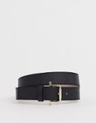 & Other Stories Leather Belt In Black
