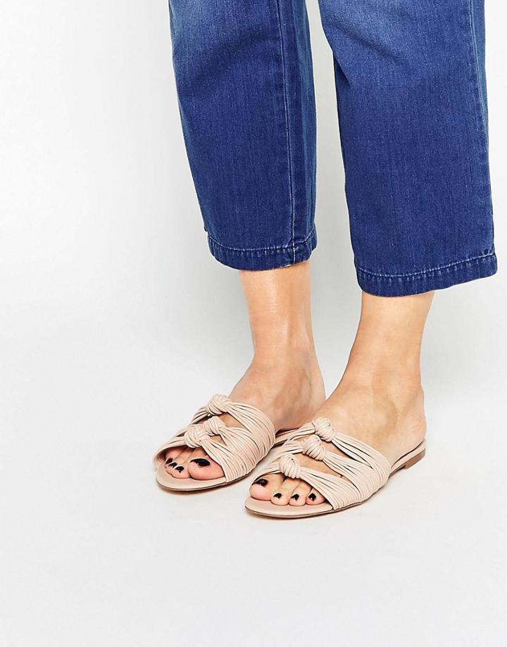Mango Knotted Sandals - Cream