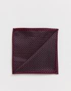 Harry Brown Plain Pocket Square - Red