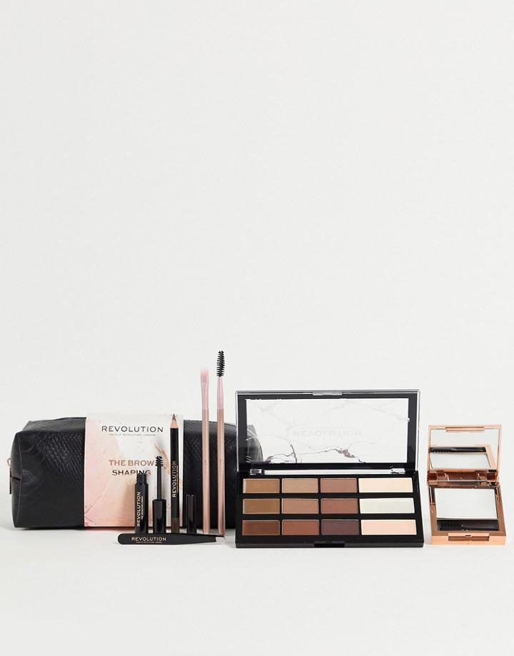 Revolution Brow Shaping Kit With Bag (save 35%)-multi
