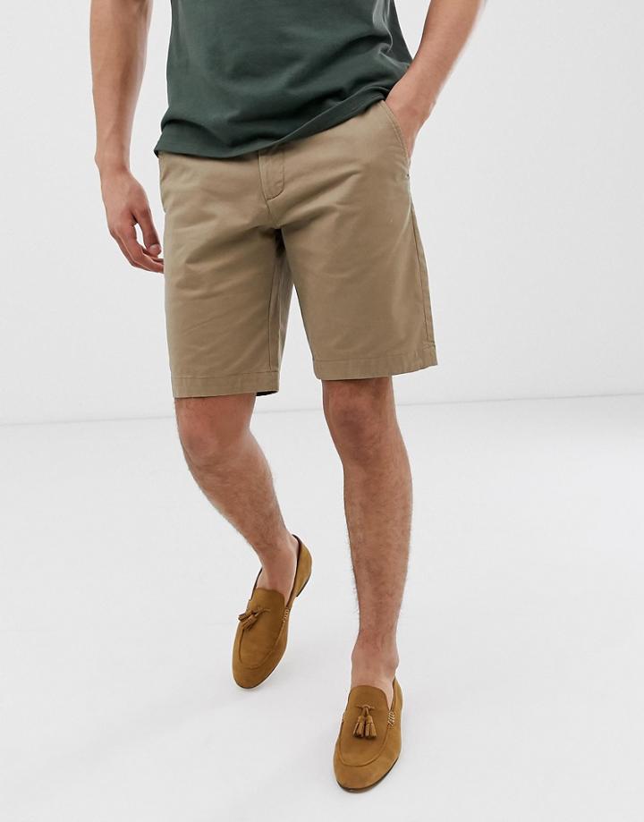 Ted Baker Chino Short In Tan - Tan