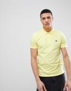 Selected Homme Polo With Badge - Yellow