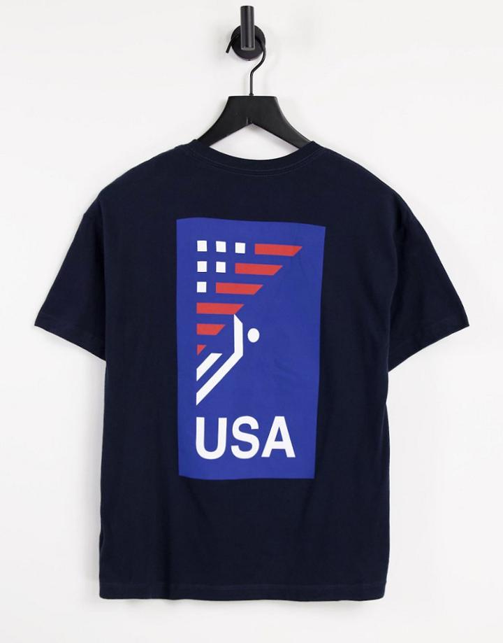 The North Face International Collection Relaxed T-shirt In Navy