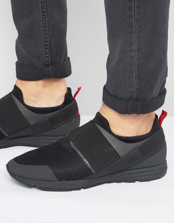 Hugo By Hugo Boss Hybrid Runner Sneakers - Black