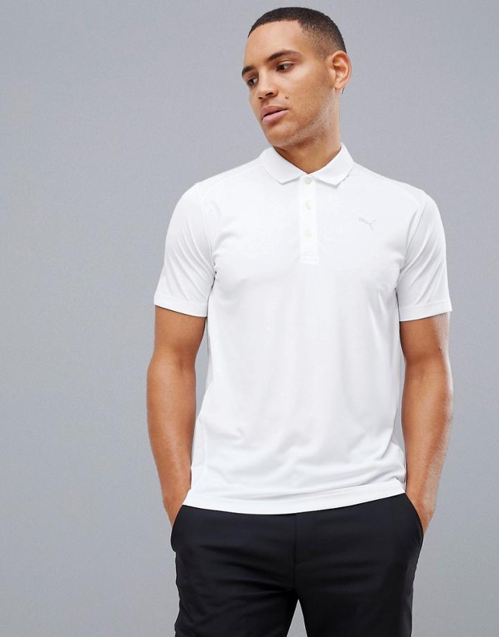 Puma Golf Pounce Polo In White - White