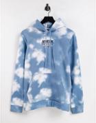 Jack & Jones Core Oversized Tie-dye Hoodie In Blue-blues