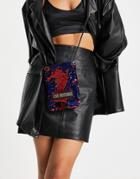 Love Moschino Sequin Crossbody Bag In Red