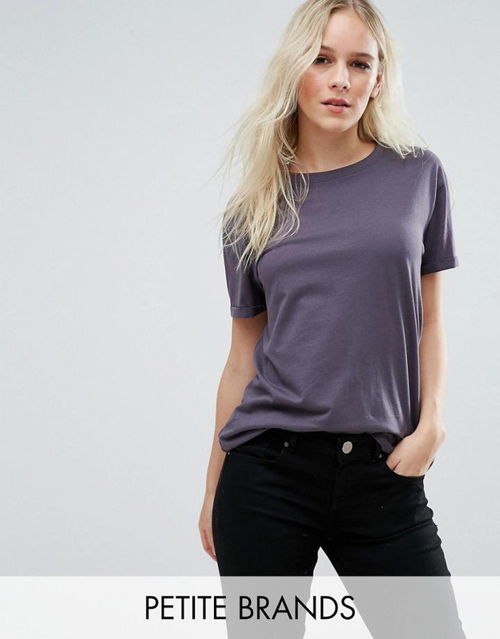 New Look Petite Boyfriend T-shirt - Gray