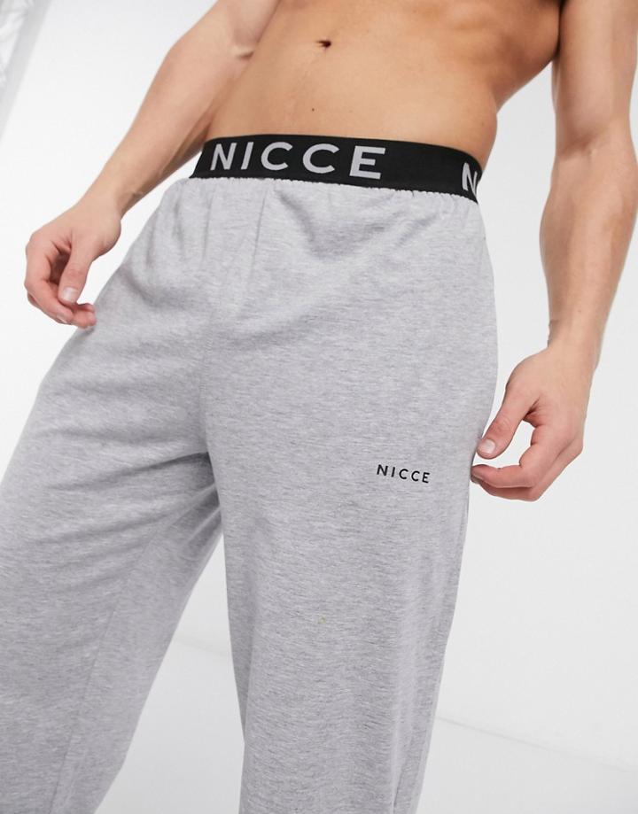 Nicce Loungewear Sofa Sweatpants In Gray-grey