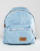 Eastpak Padded Pak R Kuroki Japanese Denim Bleach Wash Backpack - Blue