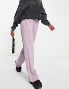 Topshop Straight Leg Sweatpants In Purple