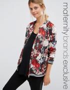 Bluebelle Maternity Floral Printed Bomber - Multi