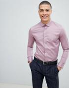 Burton Menswear Skinny Fit Shirt In Dusty Pink - Pink