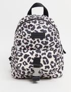 Consigned Mini Clip Backpack In Animal Print-multi