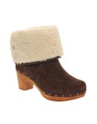 Ugg Lynnea Clog Suede Ankle Boots - Brown