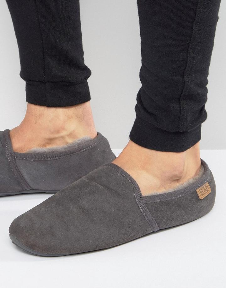 Just Sheepskin Garrick Slippers - Gray