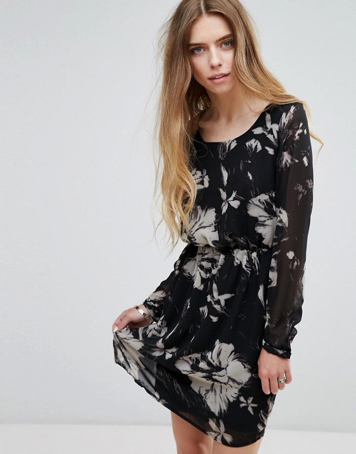 Vila Floral Jersey Dress - Multi