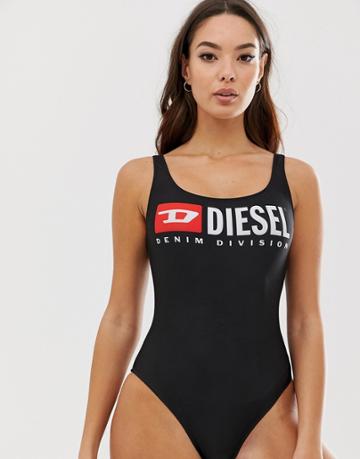 Diesel Division Logo Swimsuit-black