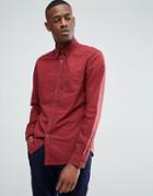 Esprit Brushed Oxford Shirt In Red - Red