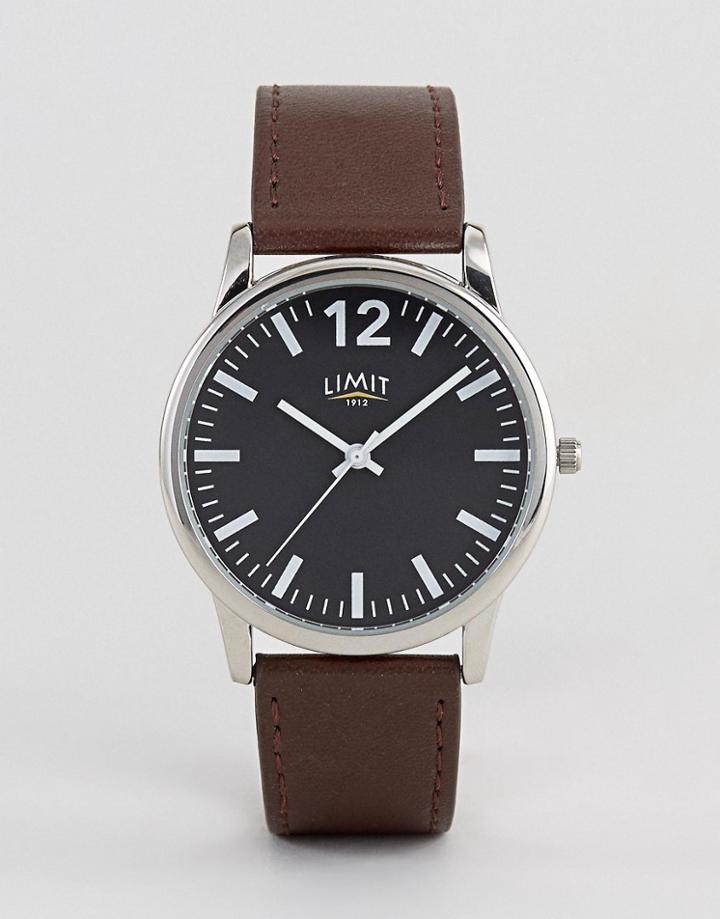 Limit Watch In Brown With Black Dial Exclusive To Asos - Brown