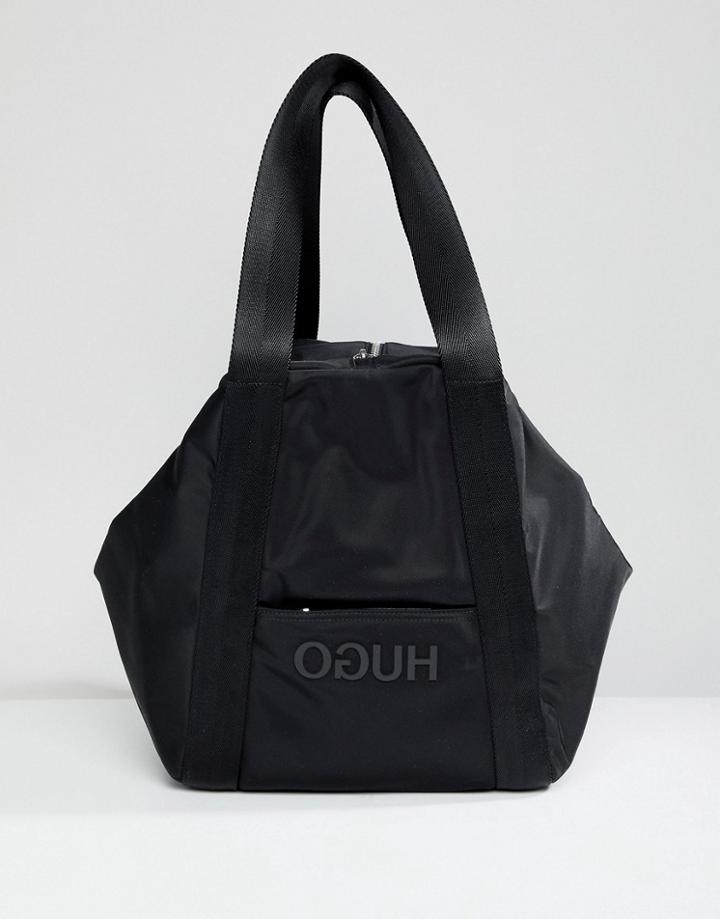 Hugo Logo Nylon Bag - Black