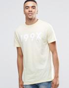 New Look T-shirt In Yellow With Chest Print - Yellow
