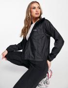 Columbia Flash Challenger Cropped Windbreaker Jacket In Black