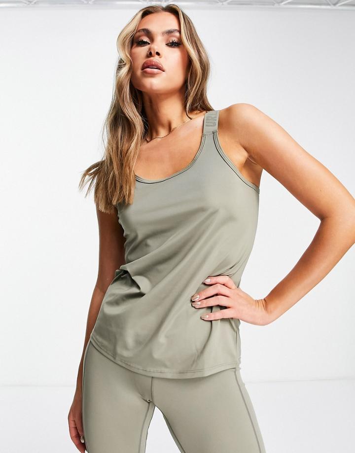 Urban Threads Gym Tank Top In Sage Green - Part Of A Set
