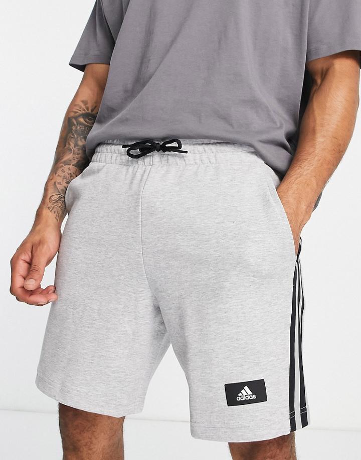 Adidas Sportstyle Future Icons Sweat Shorts In Gray