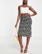 Love Triangle Midi Skirt In Ditsy Floral - Part Of A Set-multi