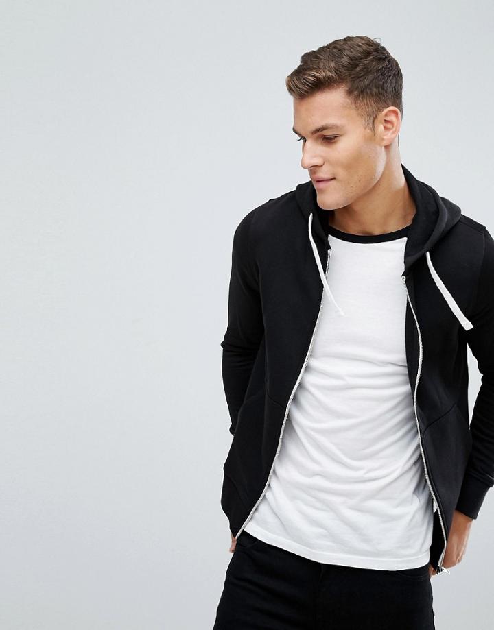 Produkt Zip Through Hoodie - Black