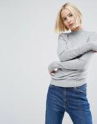 Asos Sweater With Turtleneck In Soft Yarn - Gray