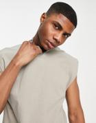 Topman Tank Top In Stone-neutral