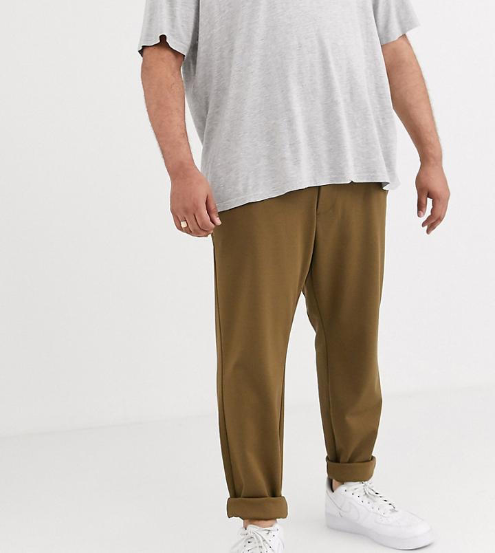 Only & Sons Slim Fit Pants In Dark Sand