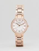 Fossil Es3284 Bracelet Watch In Rose Gold - Gold