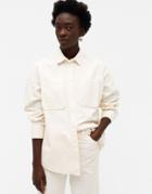 Monki Conny-li Cord Shirt In White