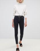 Tomorrow Highwaisted Cropped Skinny Jean With Organic Cotton-black
