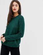 Vila Tie Back Sweater-green
