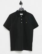 Farah Blanes Organic Cotton Polo In Black