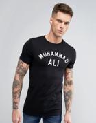 Asos Muhammad Ali Print Muscle Fit T-shirt - Black