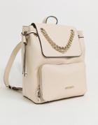 Love Moschino Saffiano Backpack In Ivory - Cream