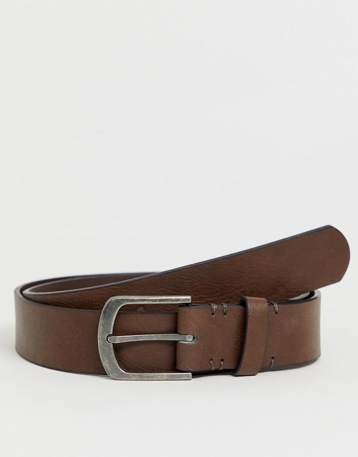 Bershka Belt In Brown