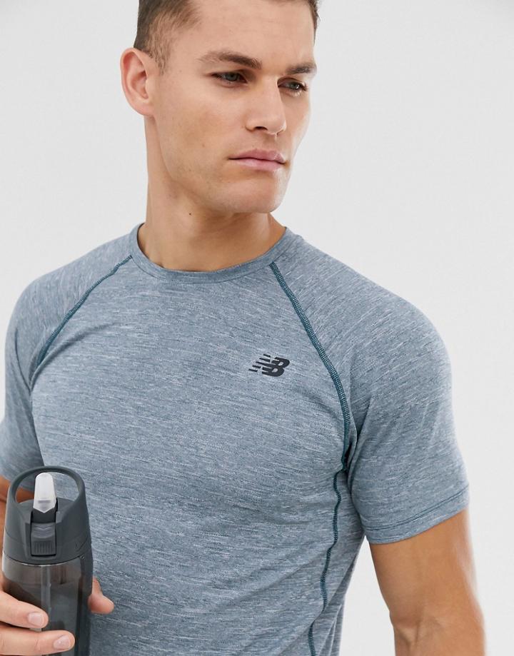 New Balance Running Tenacity T-shirt In Navy