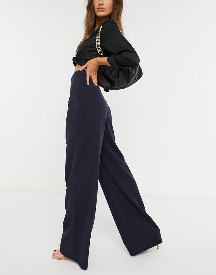 Vesper High Waist Balloon Leg Pants In Navy